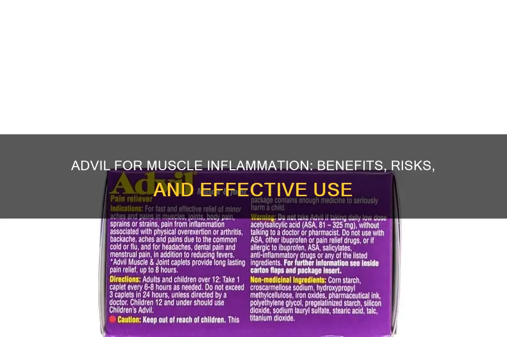 is advil good for muscle inflammation