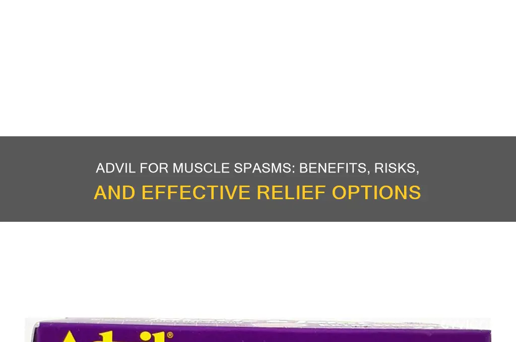 is advil good for muscle spasm