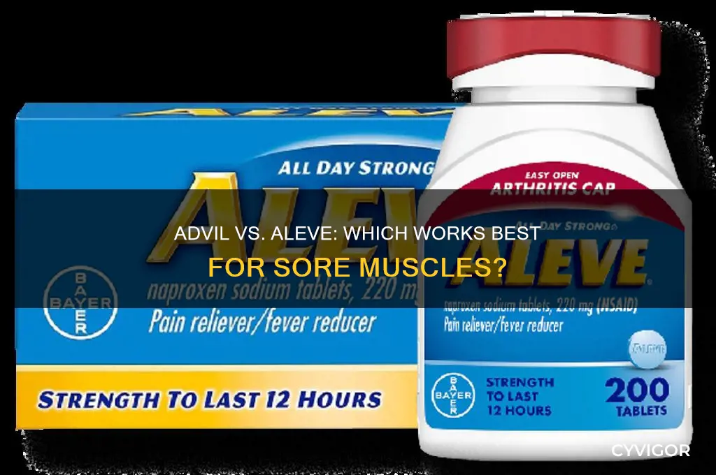 is advil or aleve better for sore muscles