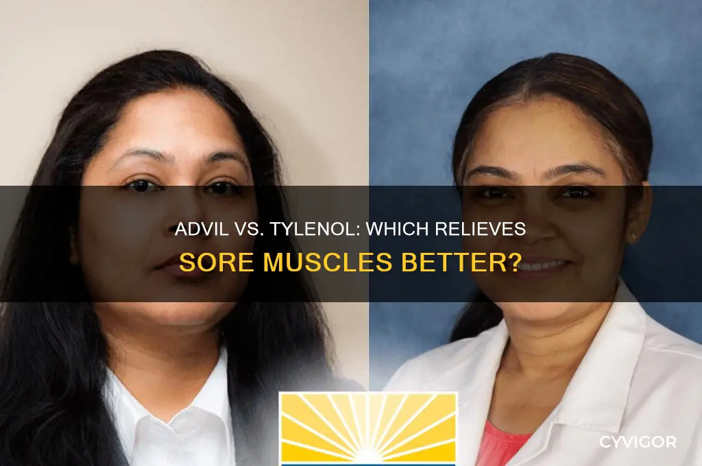 is advil or tylenol better for sore muscles