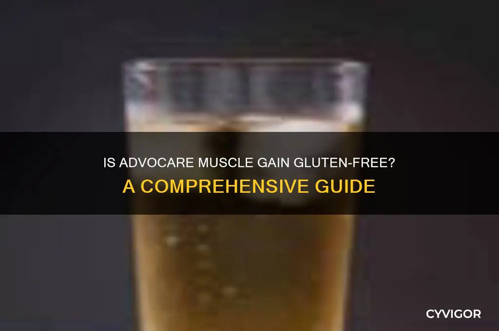 is advocare muscle gain gluten free