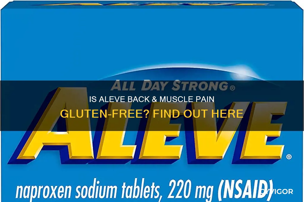 is aleve back and muscle pain gluten free