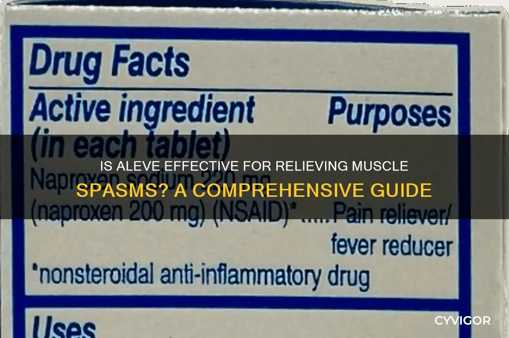 is aleve good for muscle spasms
