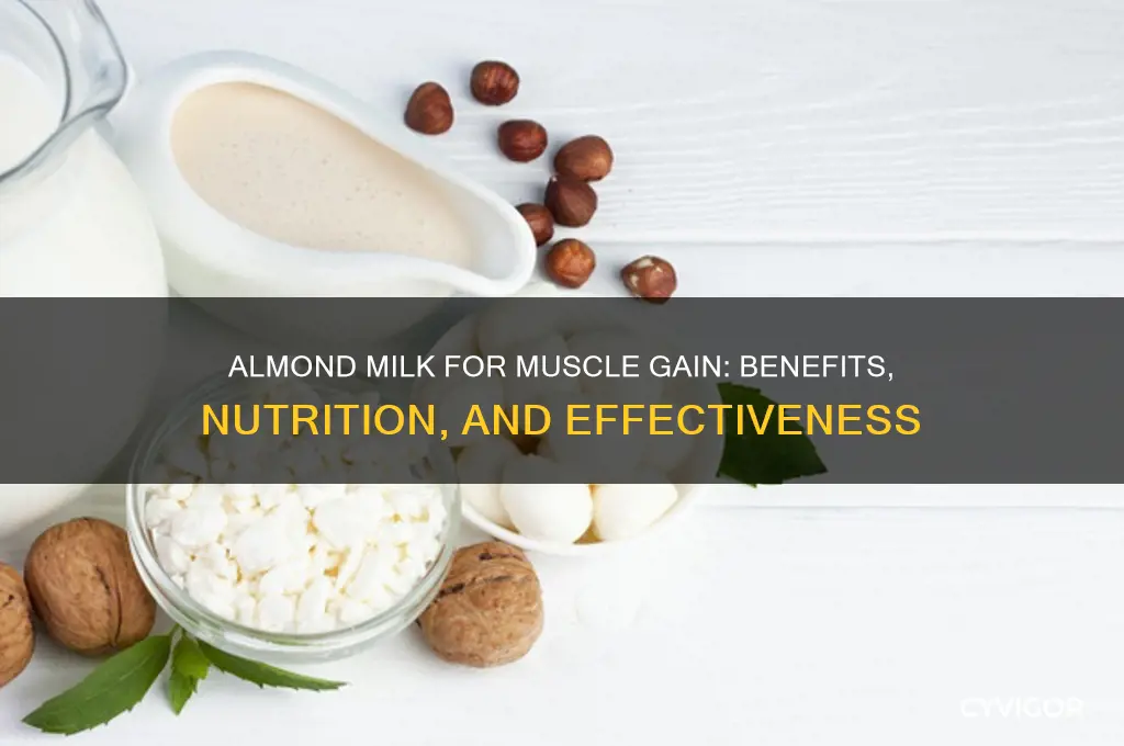 is almond milk good for gaining muscle