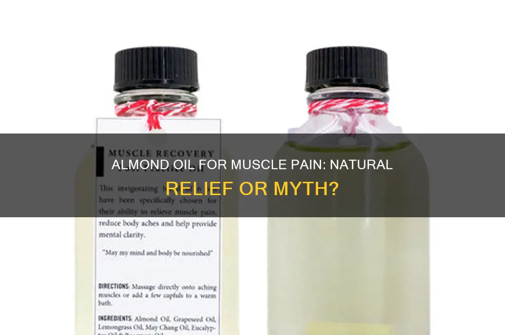 is almond oil good for muscle pain