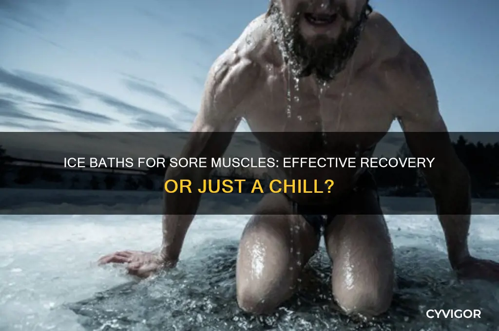 is an ice bath good for sore muscles