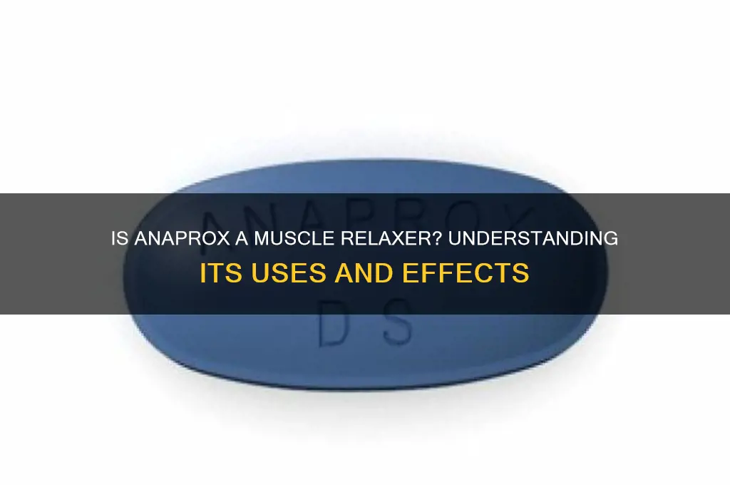 is anaprox a muscle relaxer