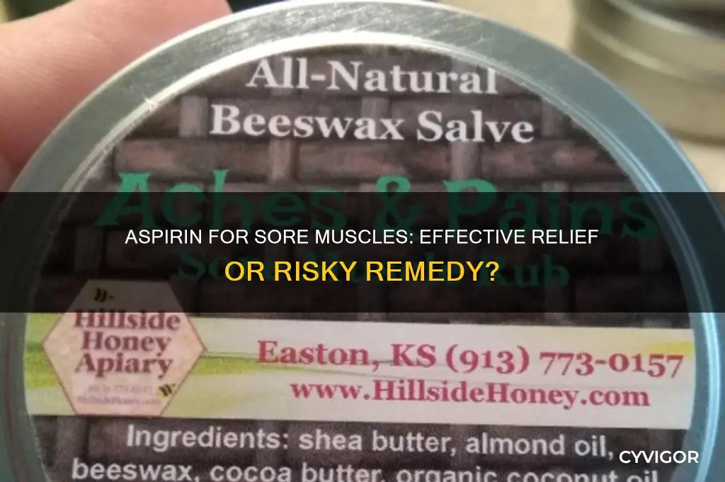 is aspirin good for sore muscles