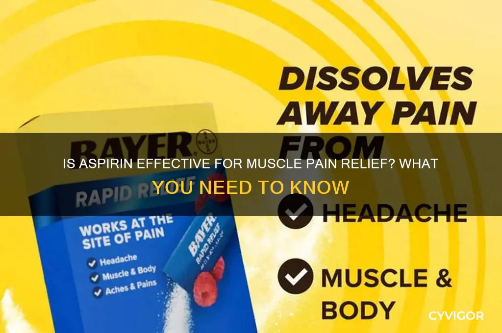 is aspirin okay for muscle pain