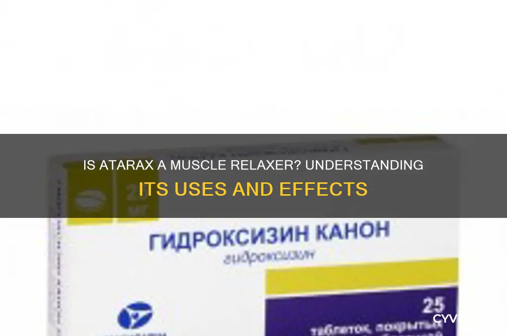 is atarax a muscle relaxer