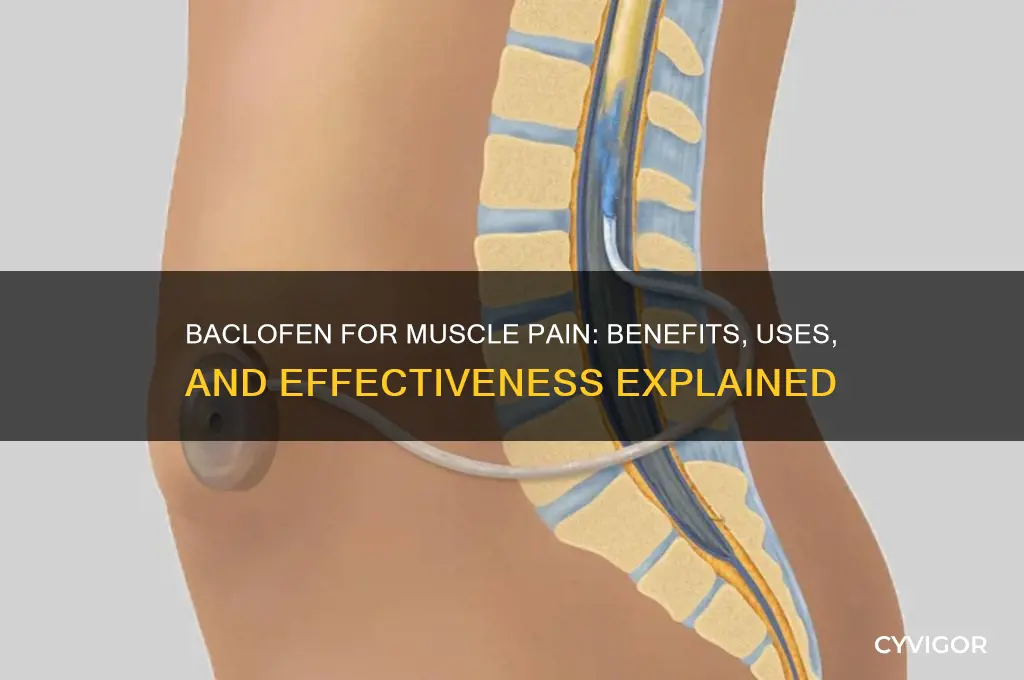 is baclofen good for muscle pain