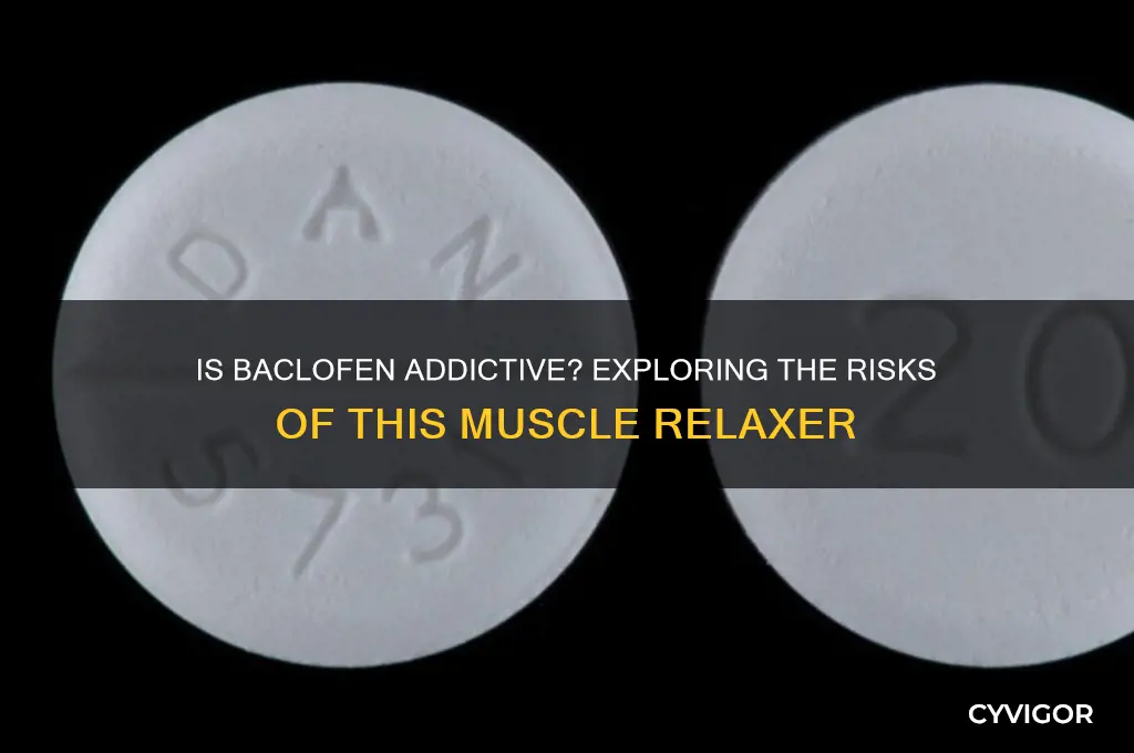 is baclofen muscle relaxer addictive