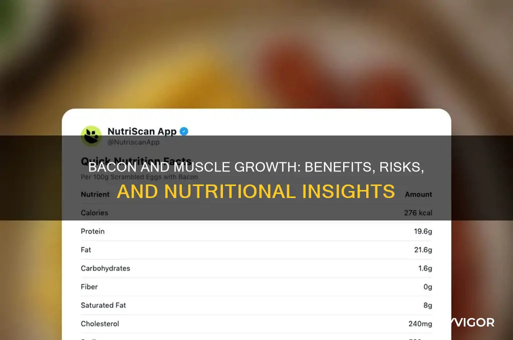 is bacon good for muscle