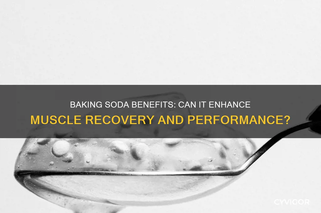 is baking soda good for muscles