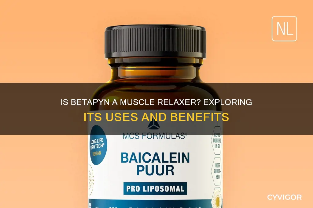 is betapyn a muscle relaxer