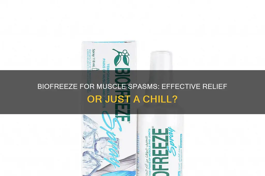 is biofreeze good for muscle spasms