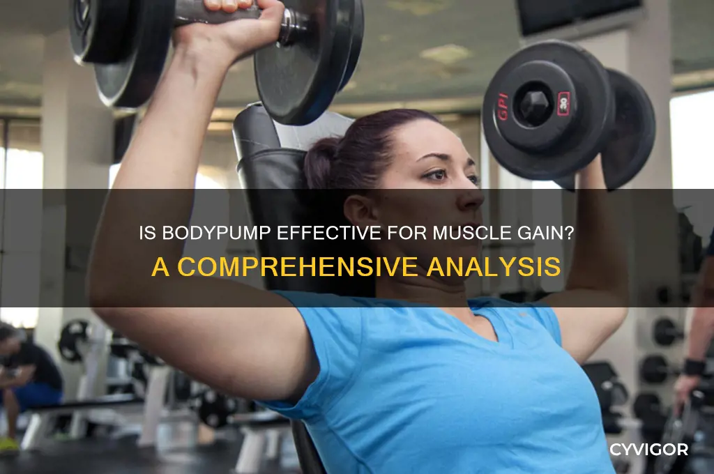 is bodypump good for gaining muscle