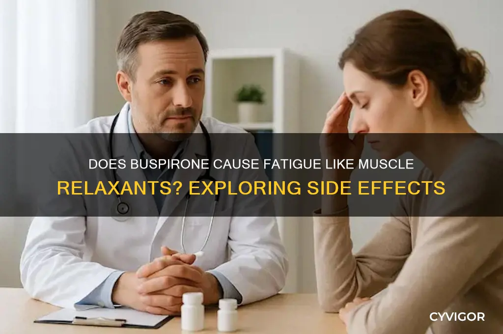 is buspirone make tired like a muscle relaxer