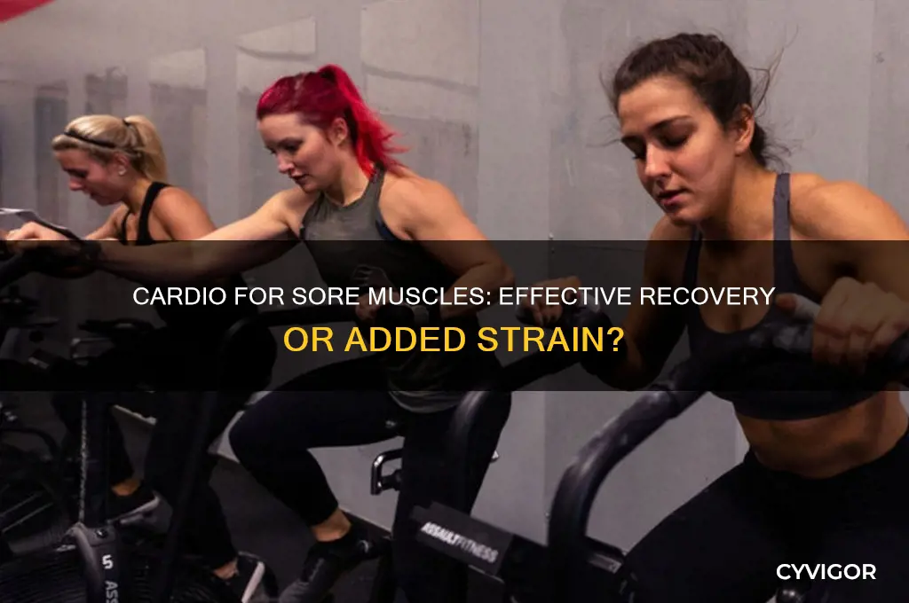 is cardio good for sore muscles