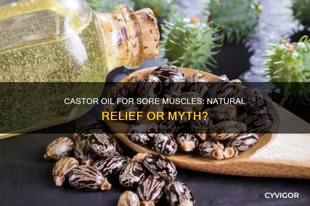 is castor oil good for sore muscles