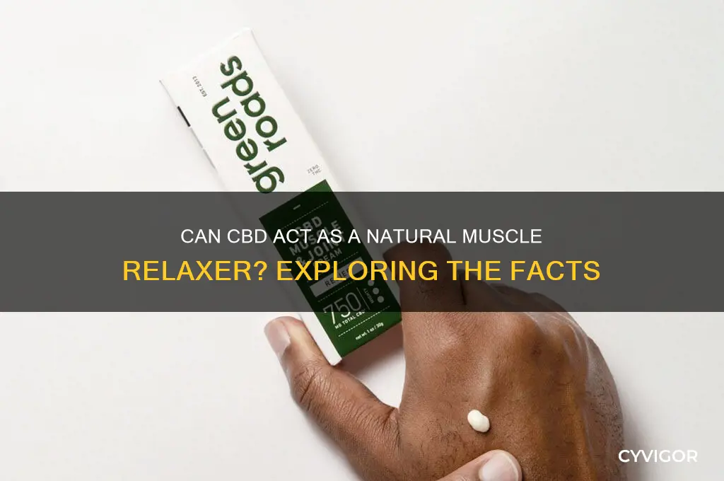 is cbd a muscle relaxer