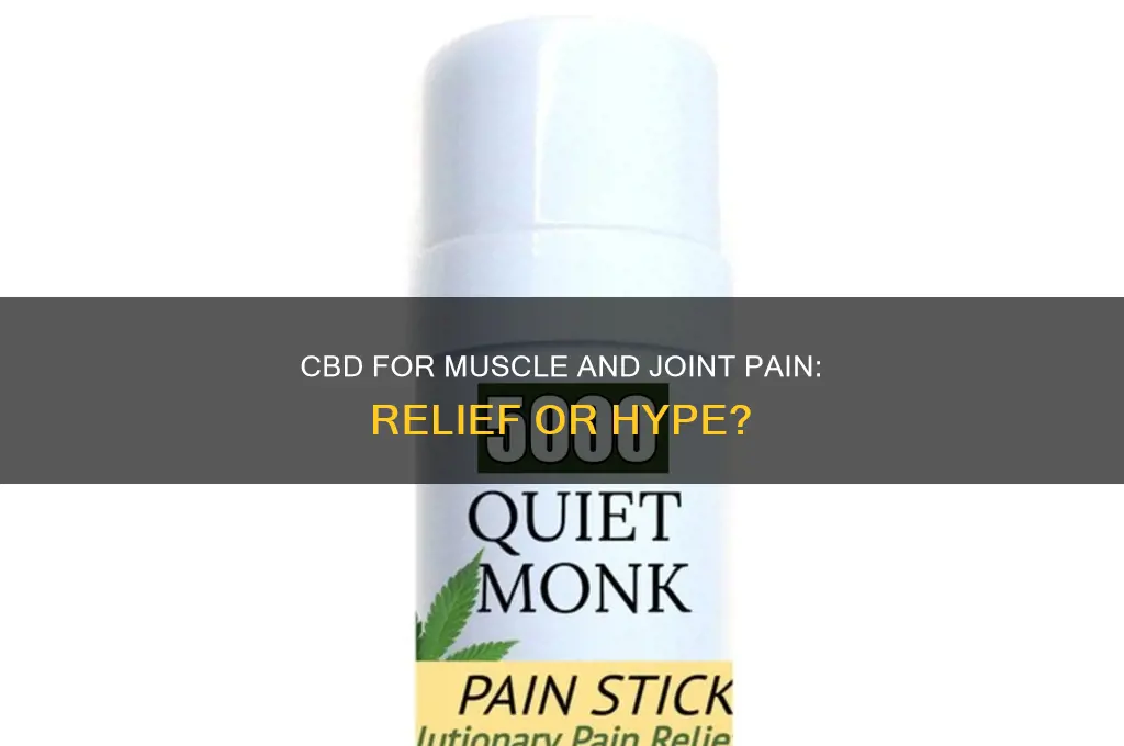 is cbd good for muscle and joint pain
