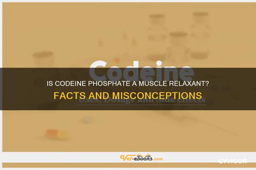 is codeine phosphate a muscle relaxant