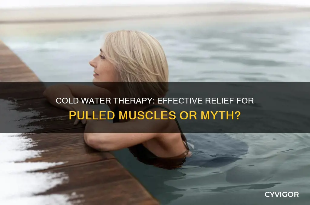 is cold water good for pulled muscles