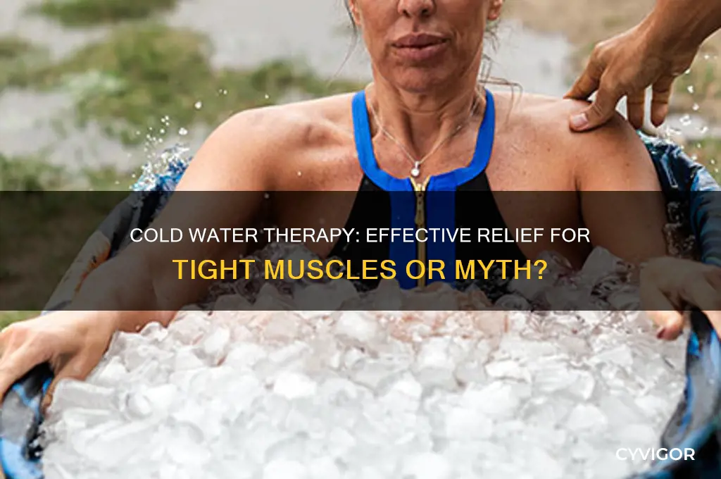 is cold water good for tight muscles
