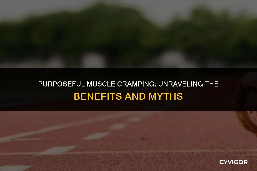 is cramping your muscles in purpose benificial