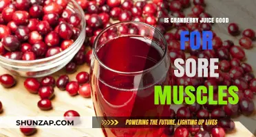 Cranberry Juice for Sore Muscles: Fact or Fiction?