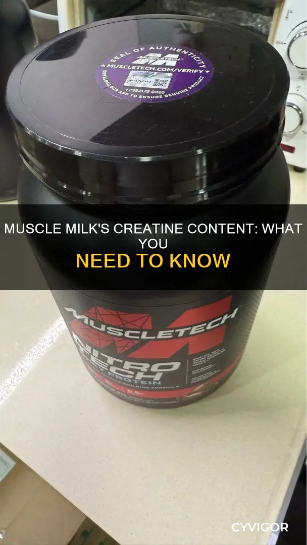 is creatine in muscle milk