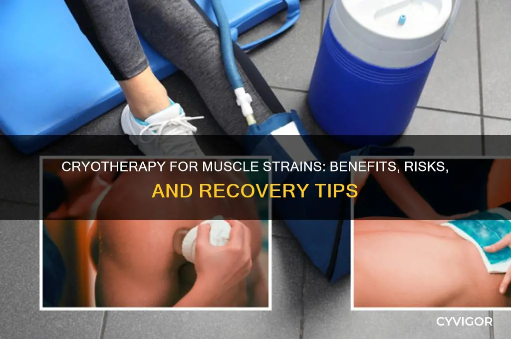 is cryotherapy good for muscle strain