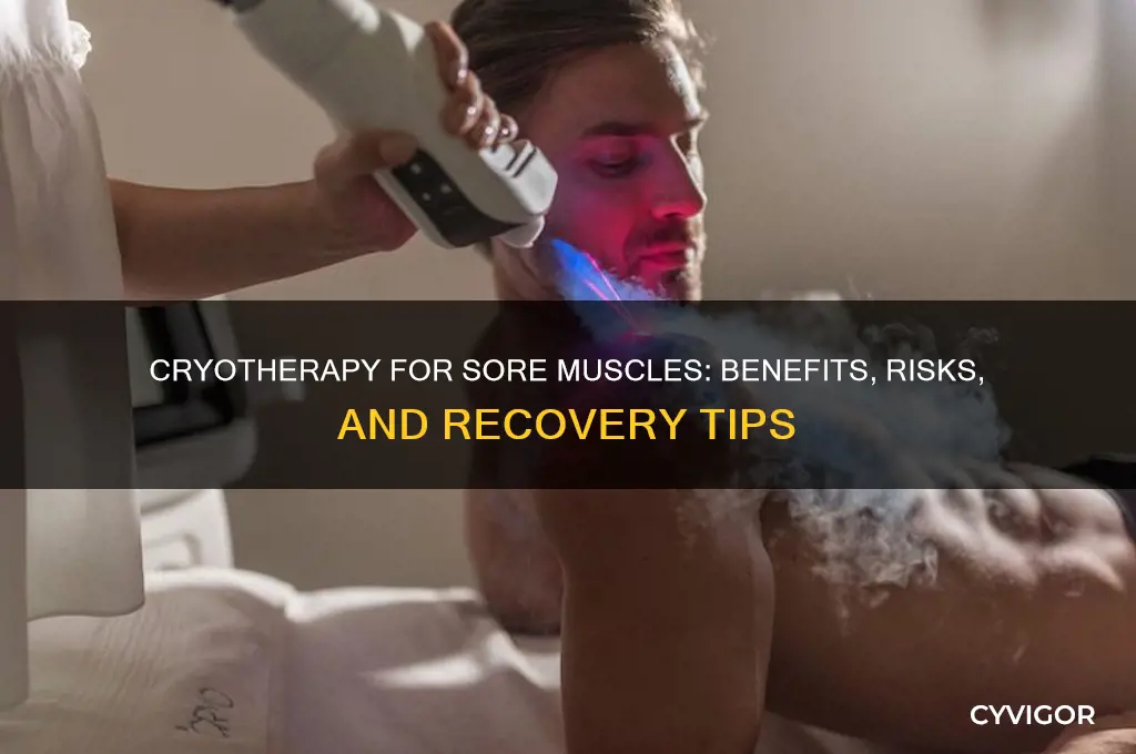 is cryotherapy good for sore muscles