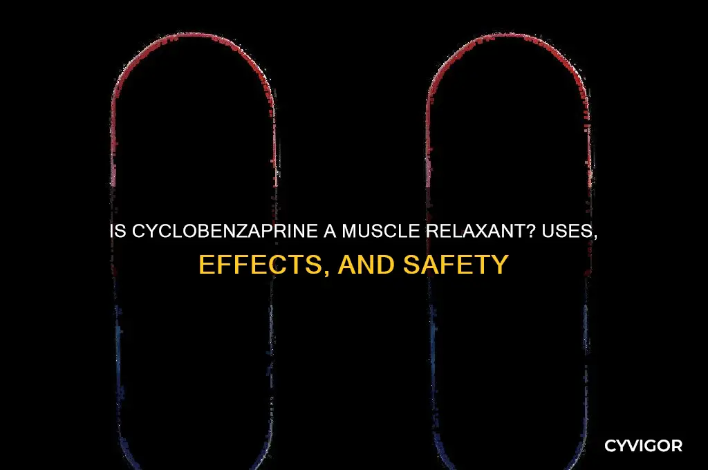 is cyclobenzaprine a muscle relaxant
