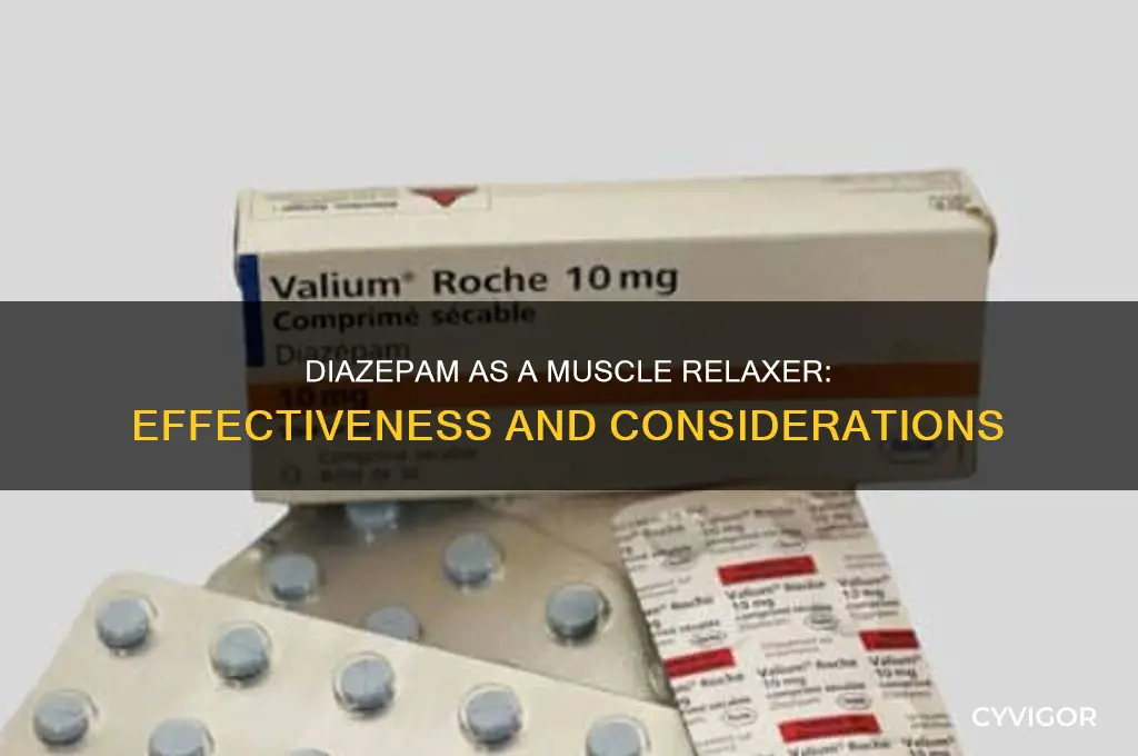 is diazapam an effective muscle relaxer