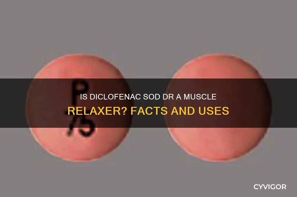 is diclofenac sod dr a muscle relaxer
