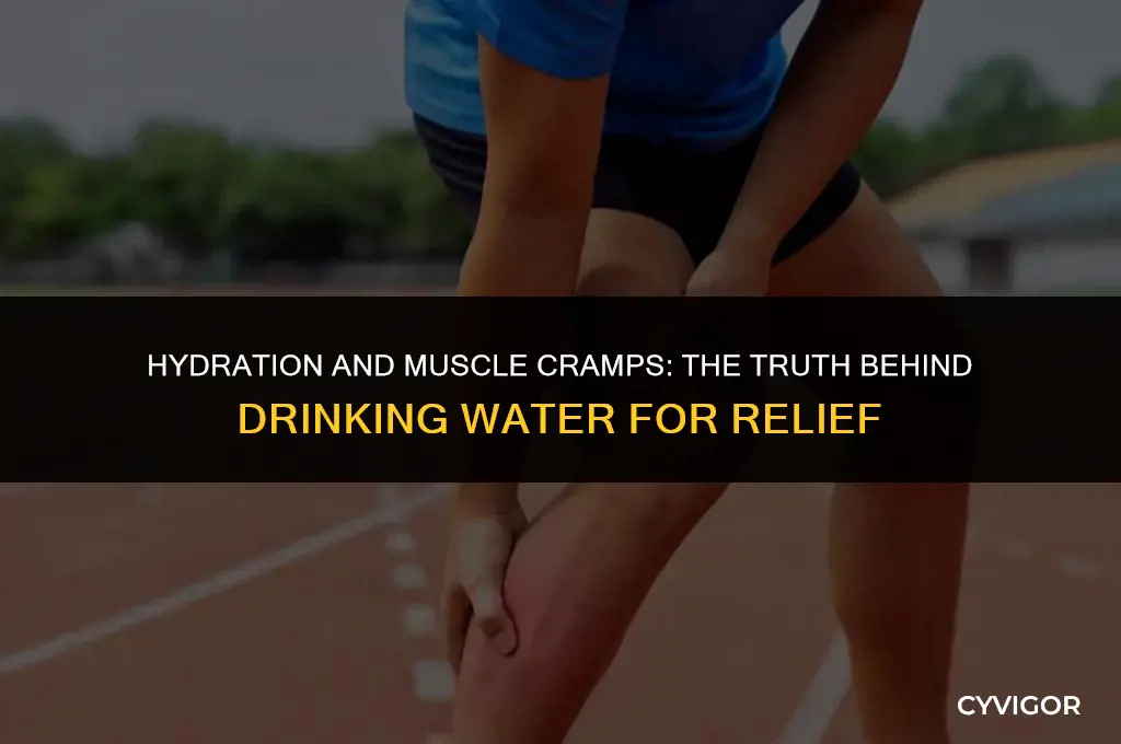 is drinking water a healthy way to relieve muscle cramps