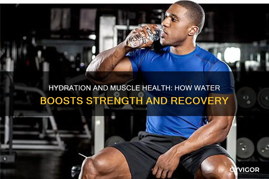 is drinking water good for muscles