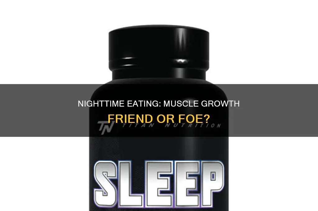 is eating at night good for muscle