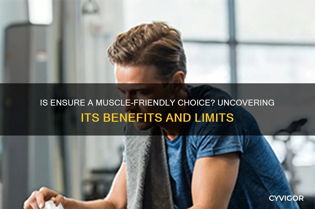 is ensure good for your muscles