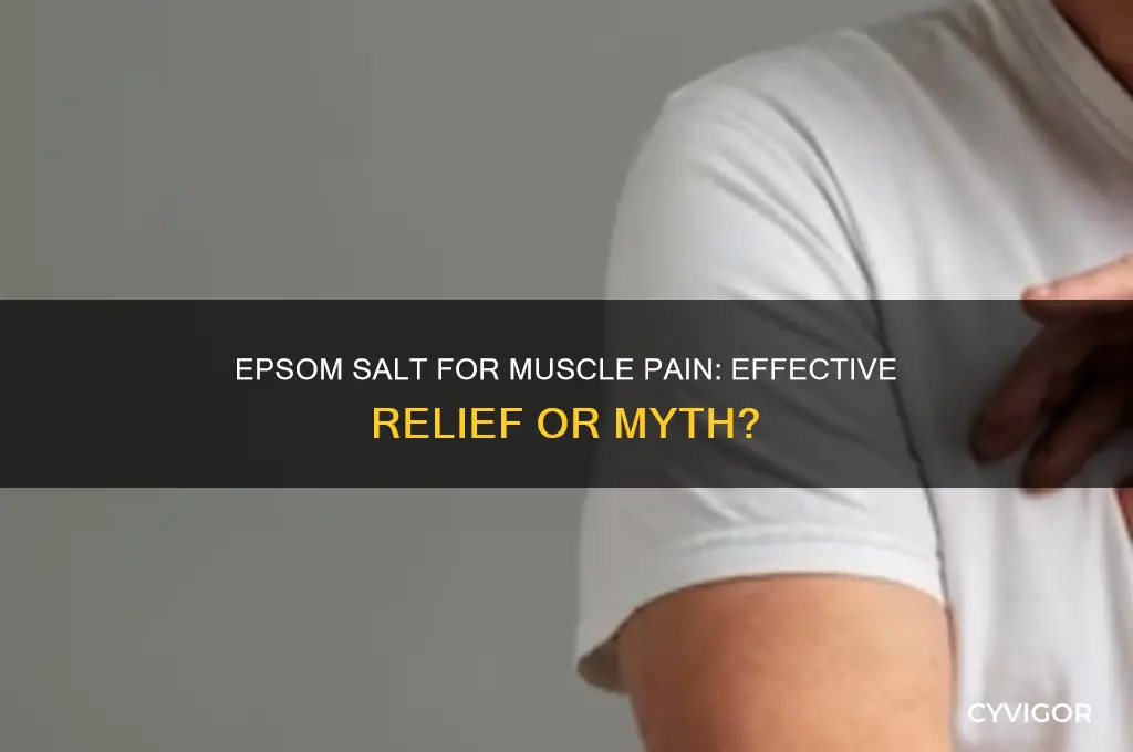 is epsom salt good for muscle pain