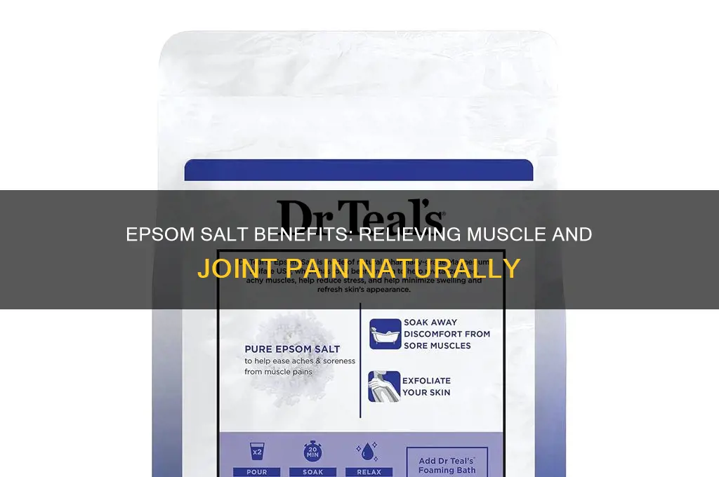 is epsom salt good for your aching muscles and joints