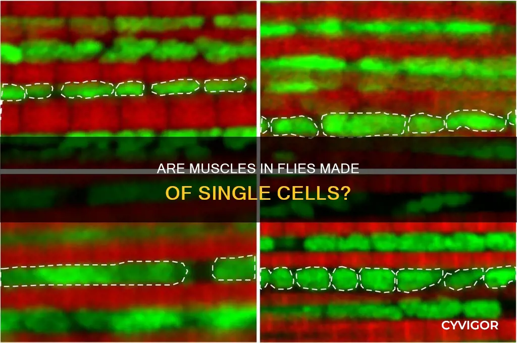 is fly muscle unicellular