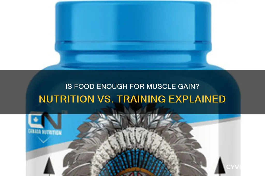 is food enough for muscle gain