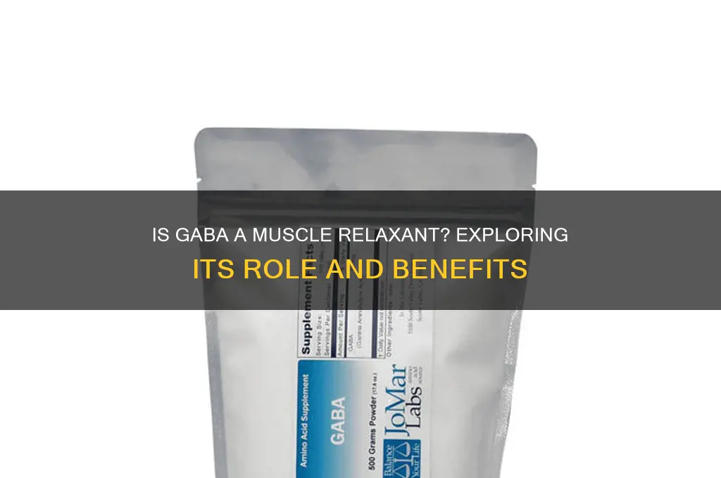 is gaba a muscle relaxant