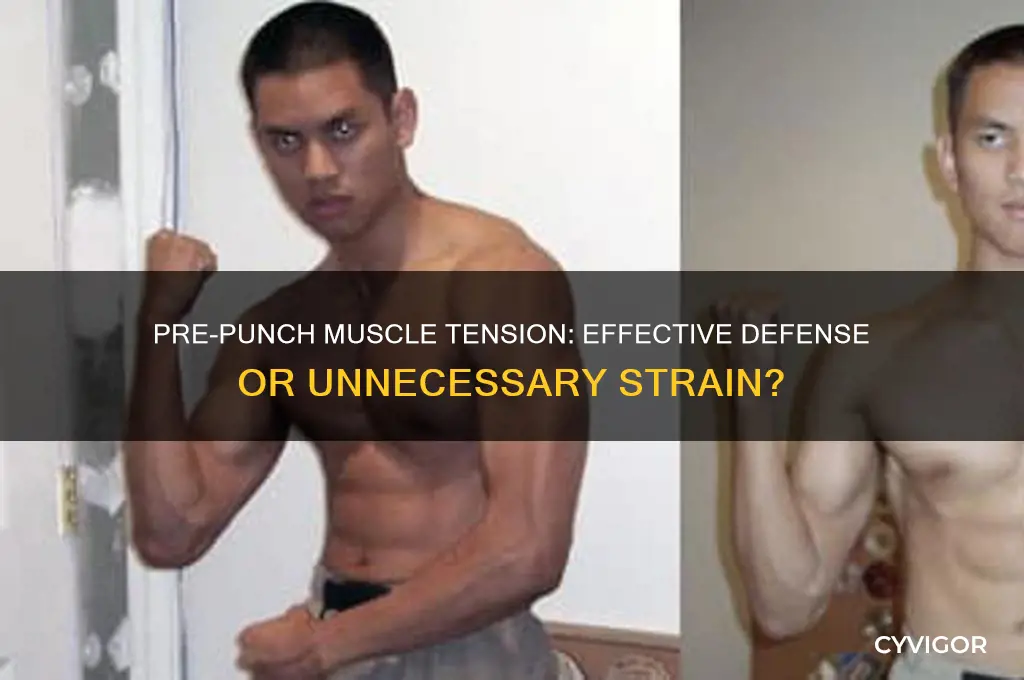 is good to tighten your muscles before someone punches you