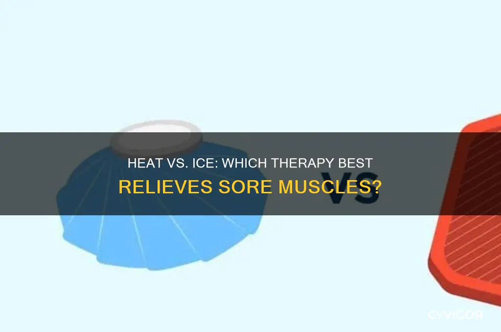 is heat better than ice for sore muscles