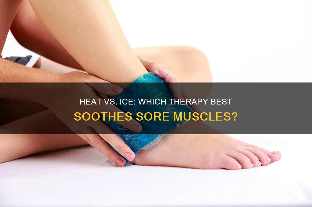 is heat or ice good for sore muscles