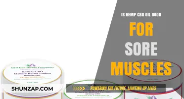 Hemp CBD Oil for Sore Muscles: Benefits and Effectiveness Explained